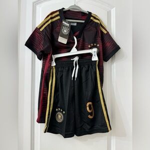 Werner 9 soccer player uniform, new with tag, size 22